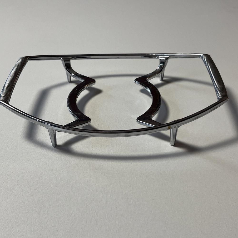 Vintage Corning Ware P-11-M-1 Chrome Plated Oval Casserole Serving Cradle Trivet